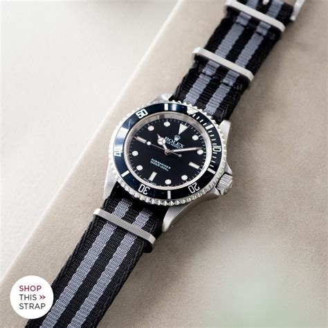 how to put a nato strap on a rolex submariner|rolex submariner with rubber strap.